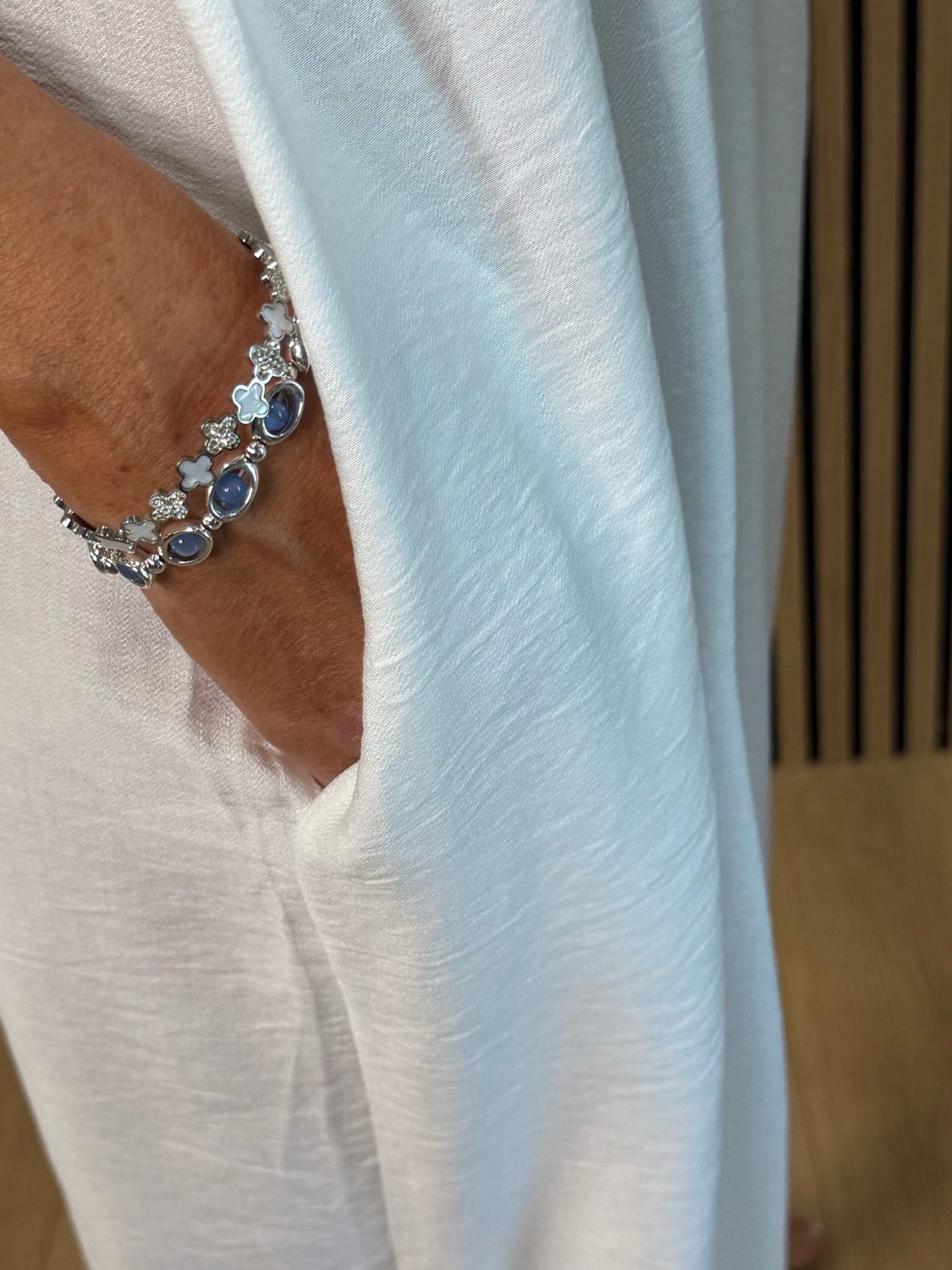 Mila - Cropped Wide Leg Jumpsuit - White