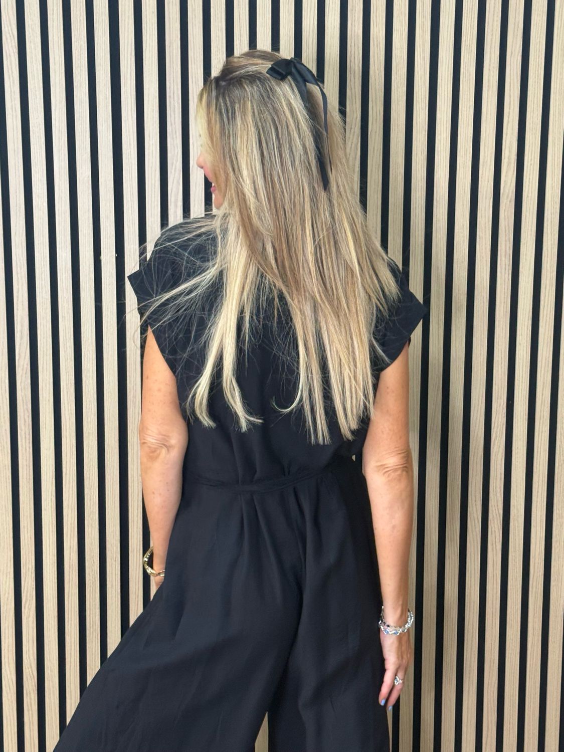 Luna Wide Leg Jumpsuit - Black