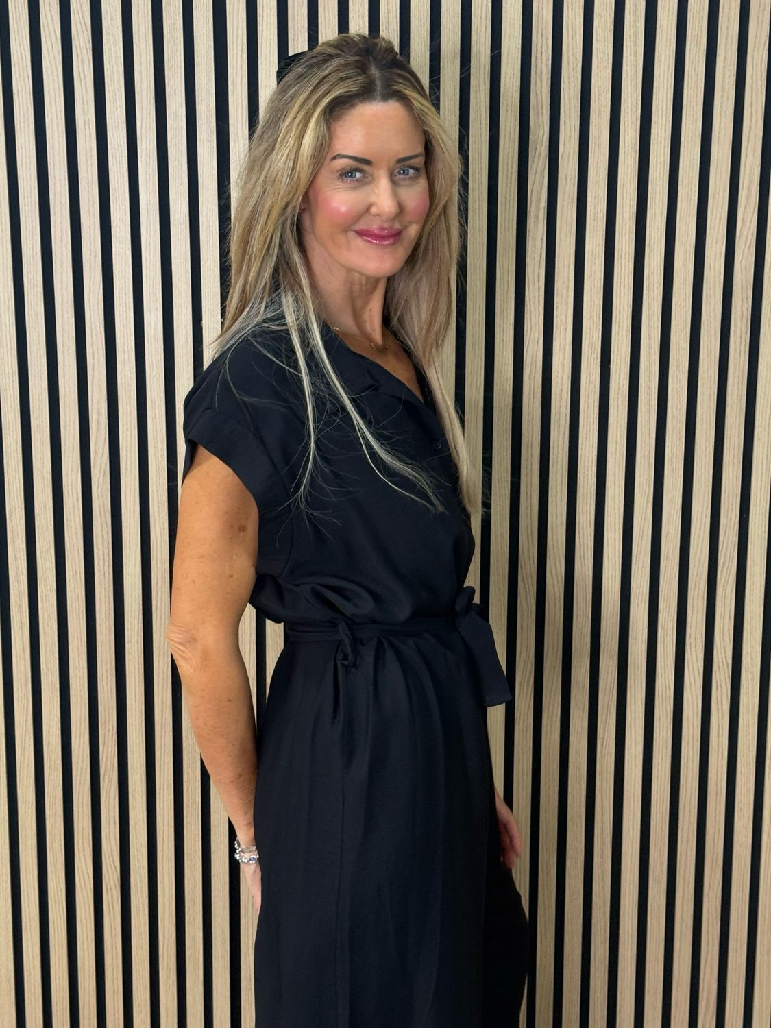 Luna Wide Leg Jumpsuit - Black