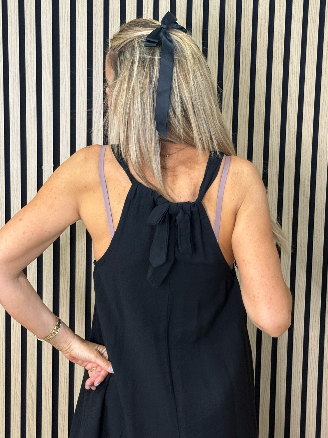 Easy Flow Midi Dress - Black