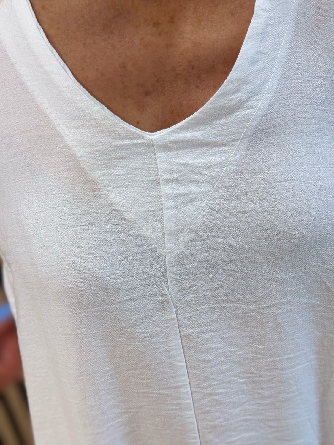 Easy Flow Midi Dress - White