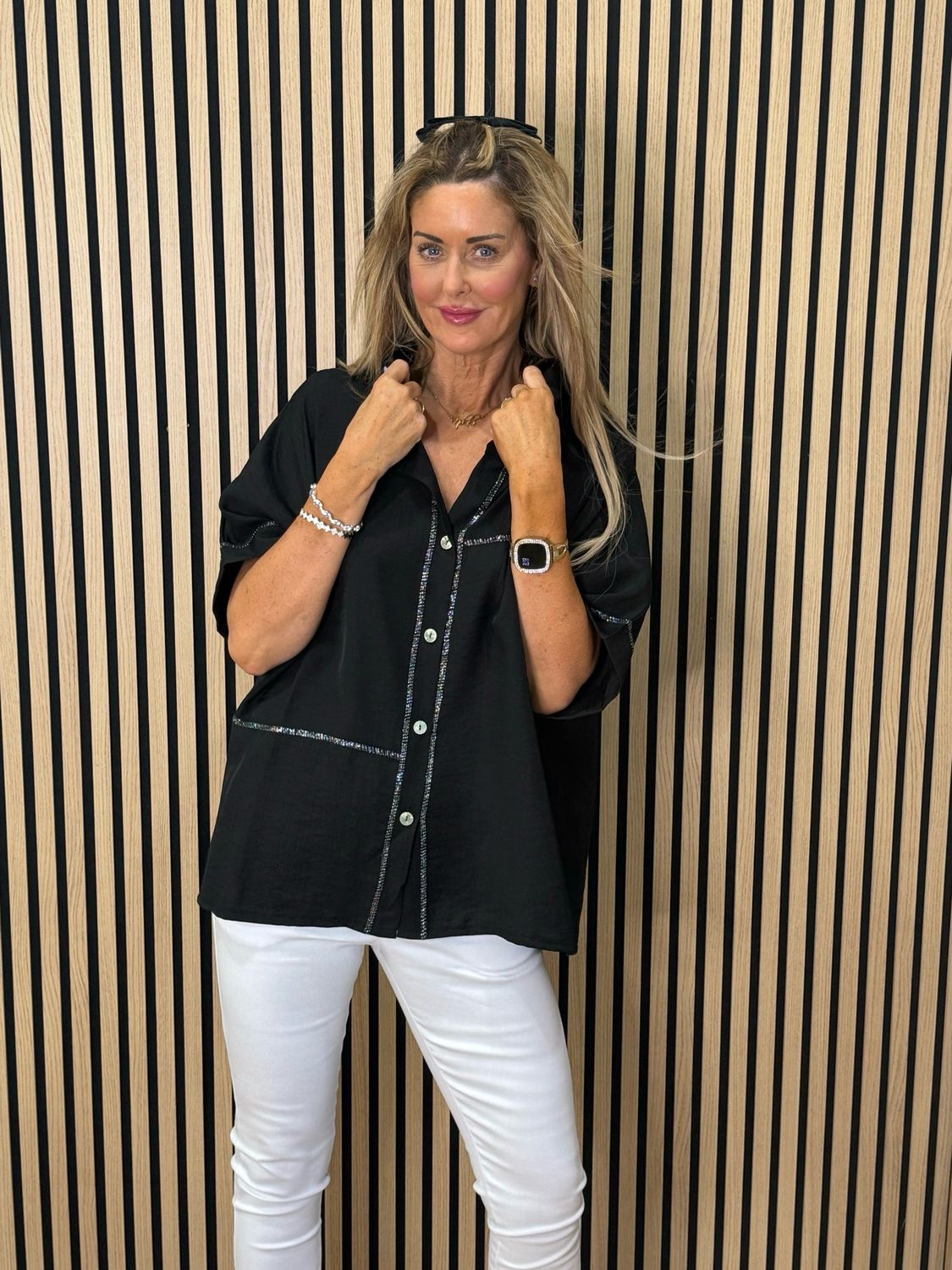 Hooded Lightweight Shirt - Black