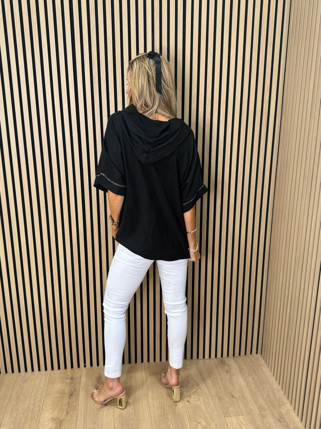 Hooded Lightweight Shirt - Black