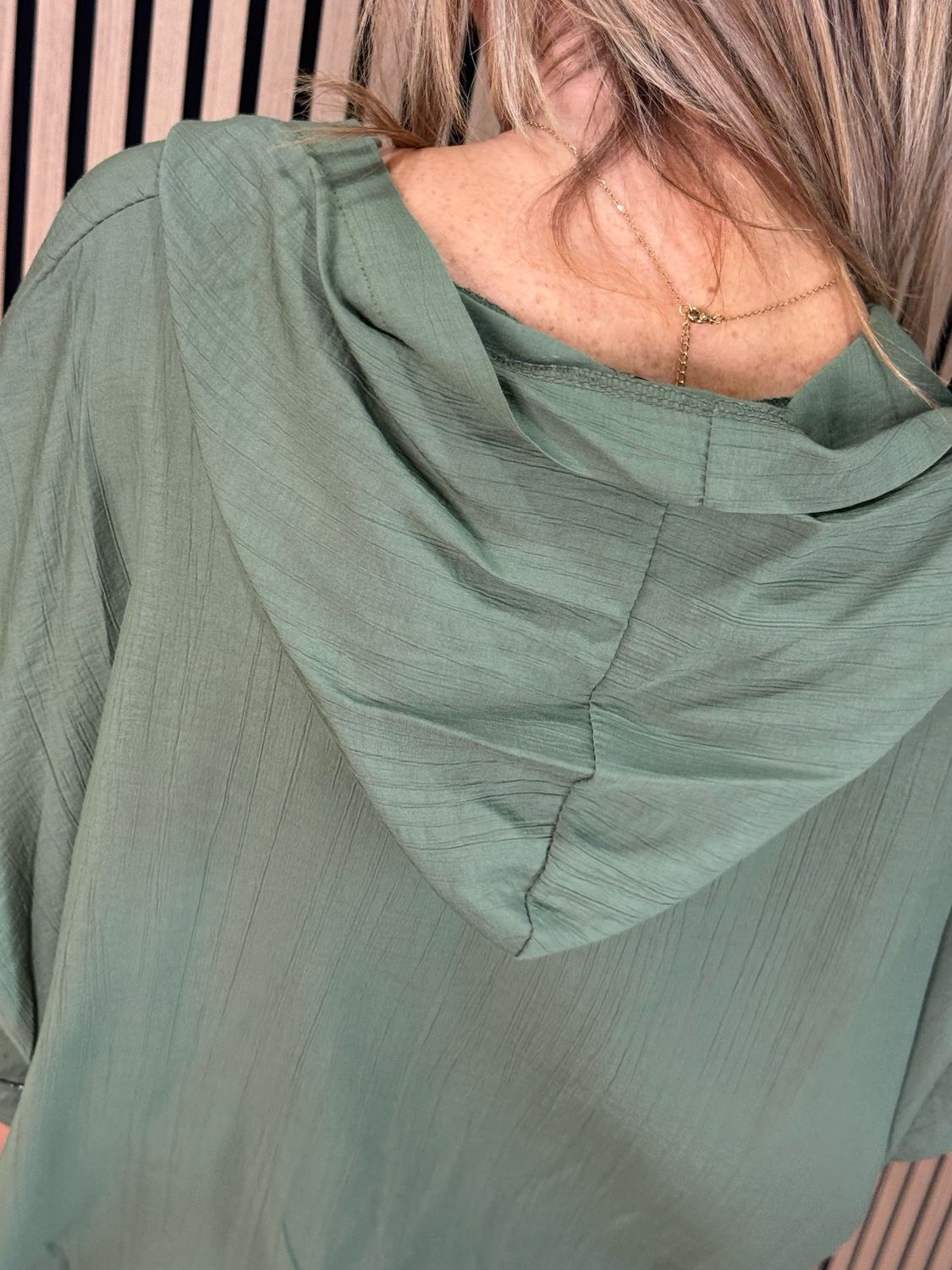 Hooded Lightweight Shirt - Khaki