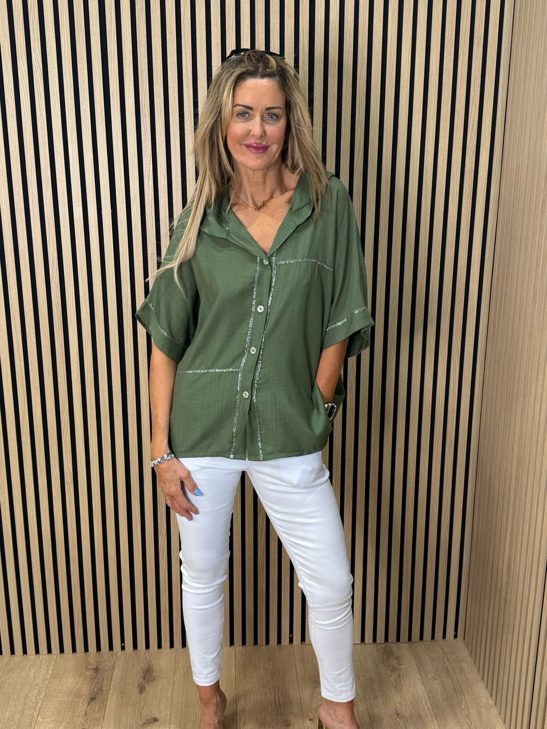 Hooded Lightweight Shirt - Khaki