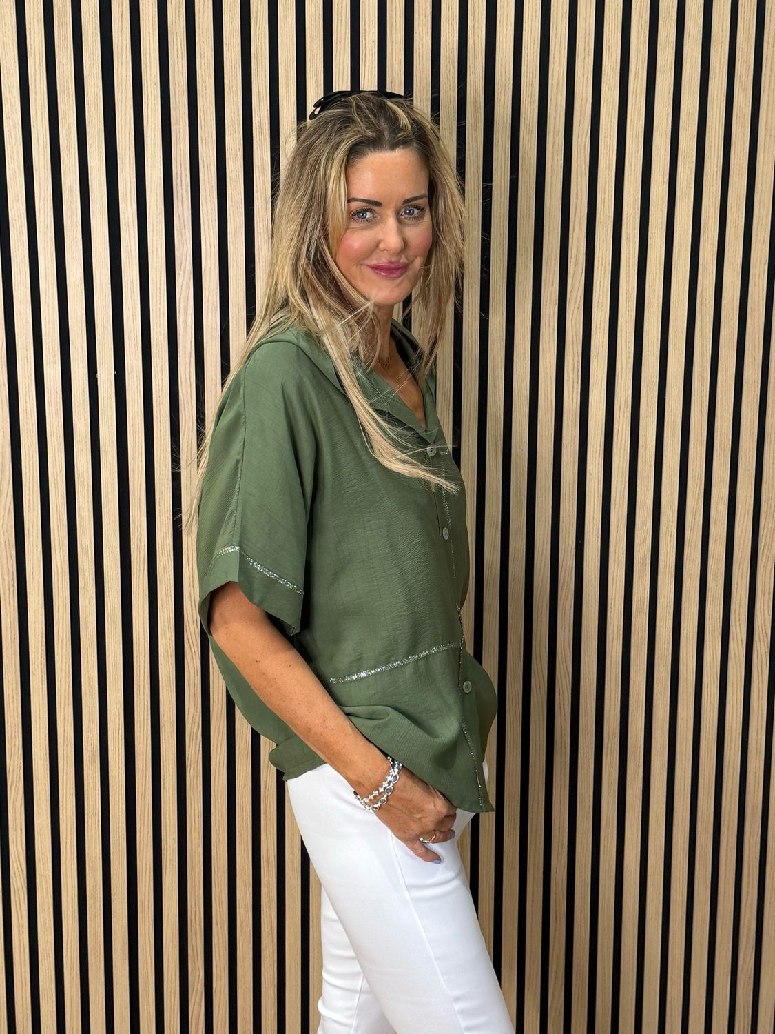 Hooded Lightweight Shirt - Khaki