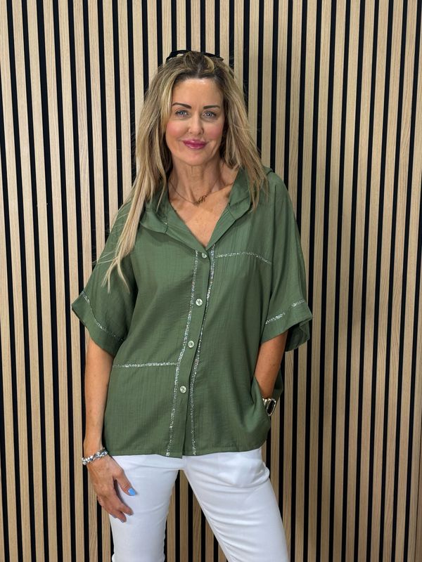 Hooded Lightweight Shirt - Khaki