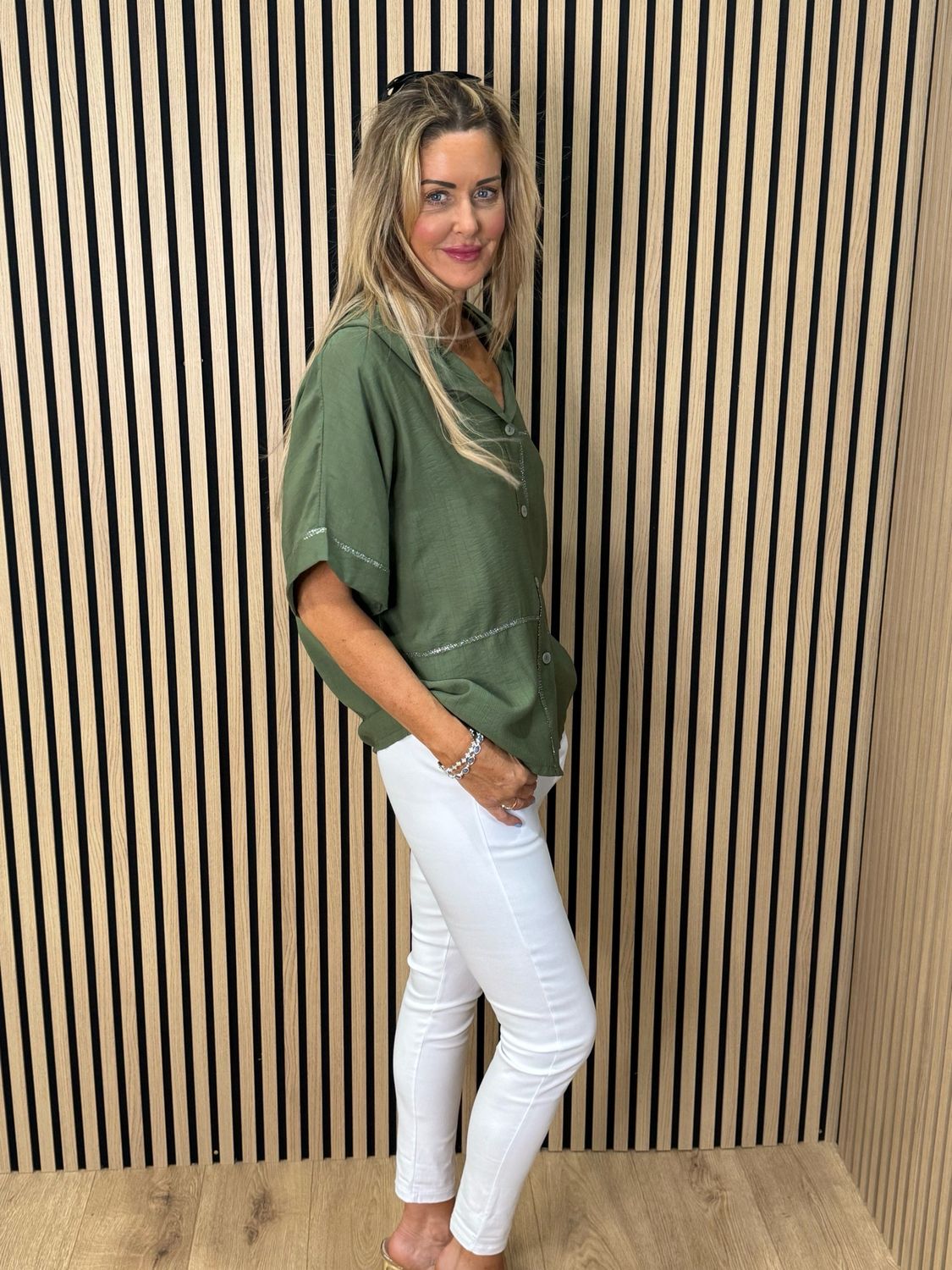 Hooded Lightweight Shirt - Khaki