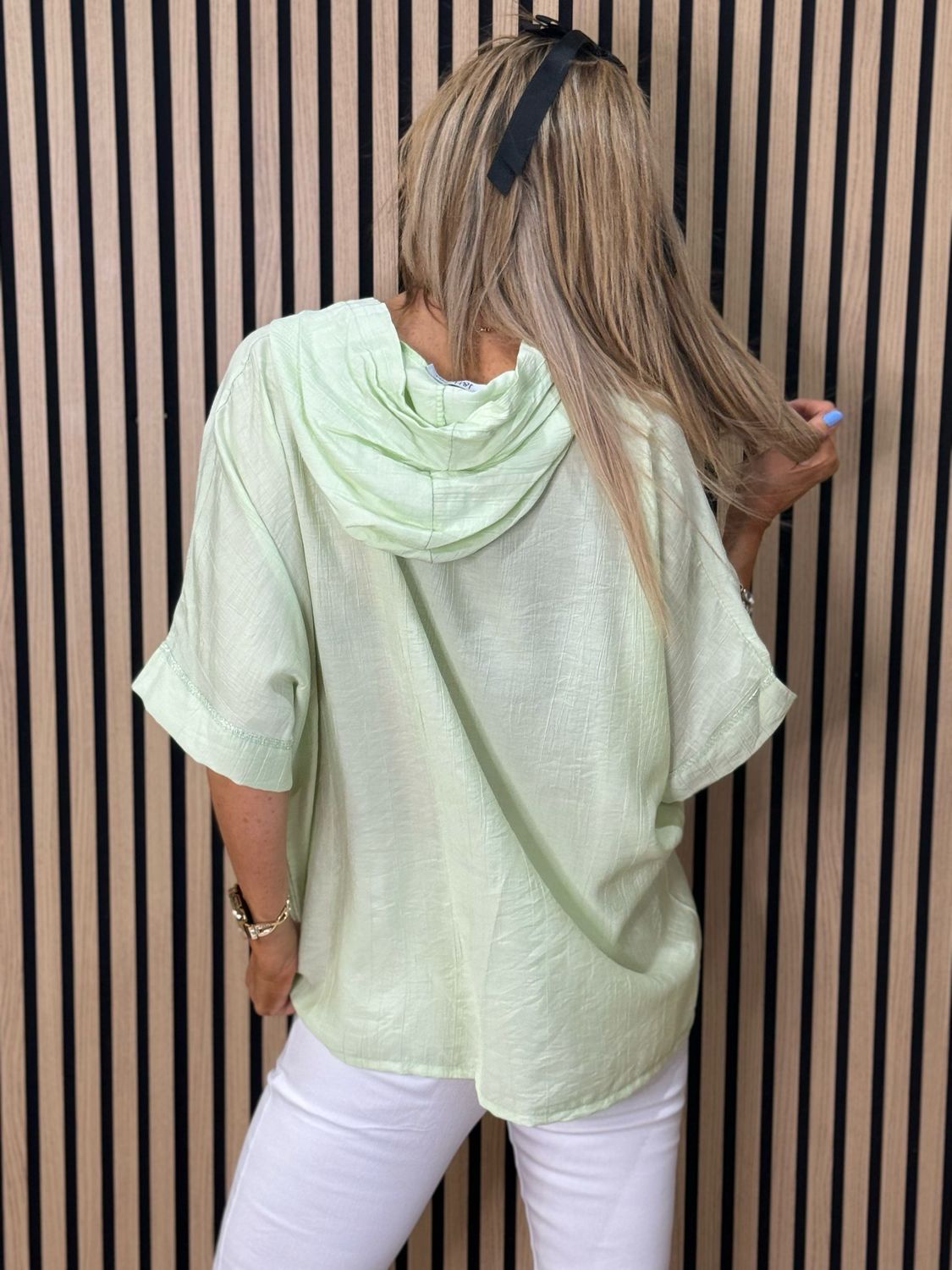 Hooded Lightweight Shirt - Mint