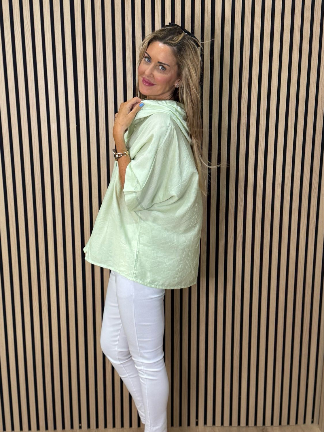 Hooded Lightweight Shirt - Mint