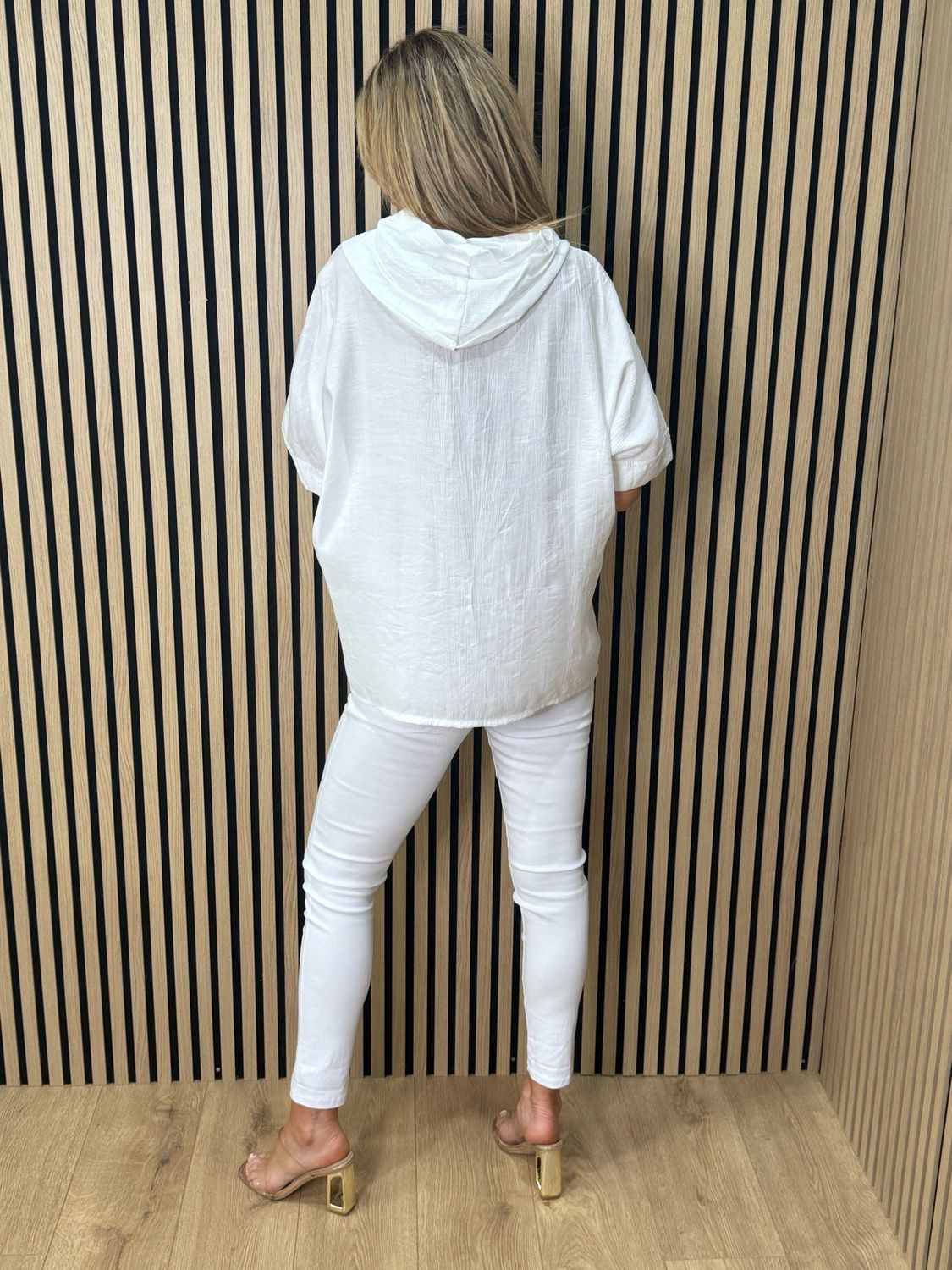 Hooded Lightweight Shirt - White