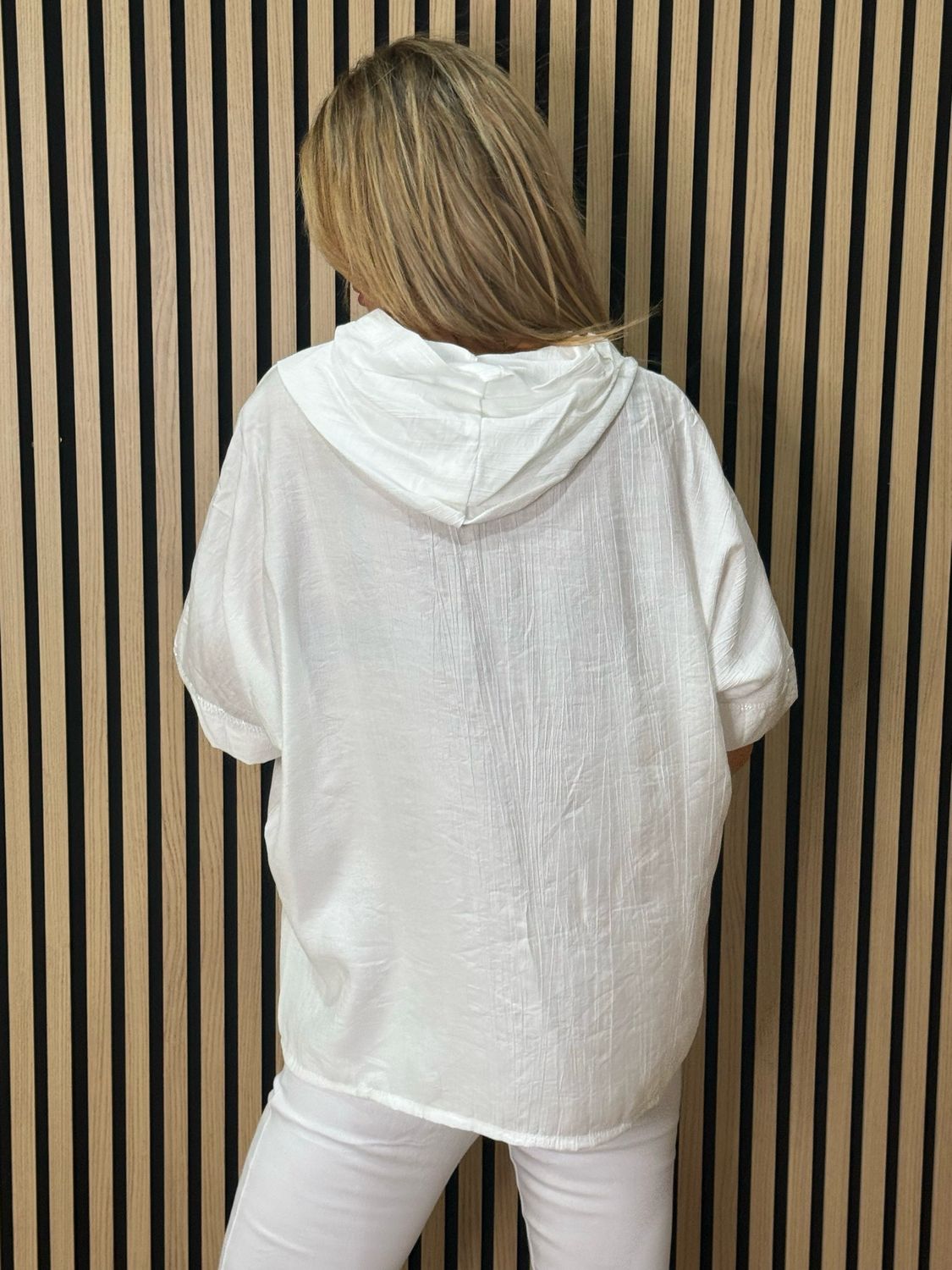 Hooded Lightweight Shirt - White