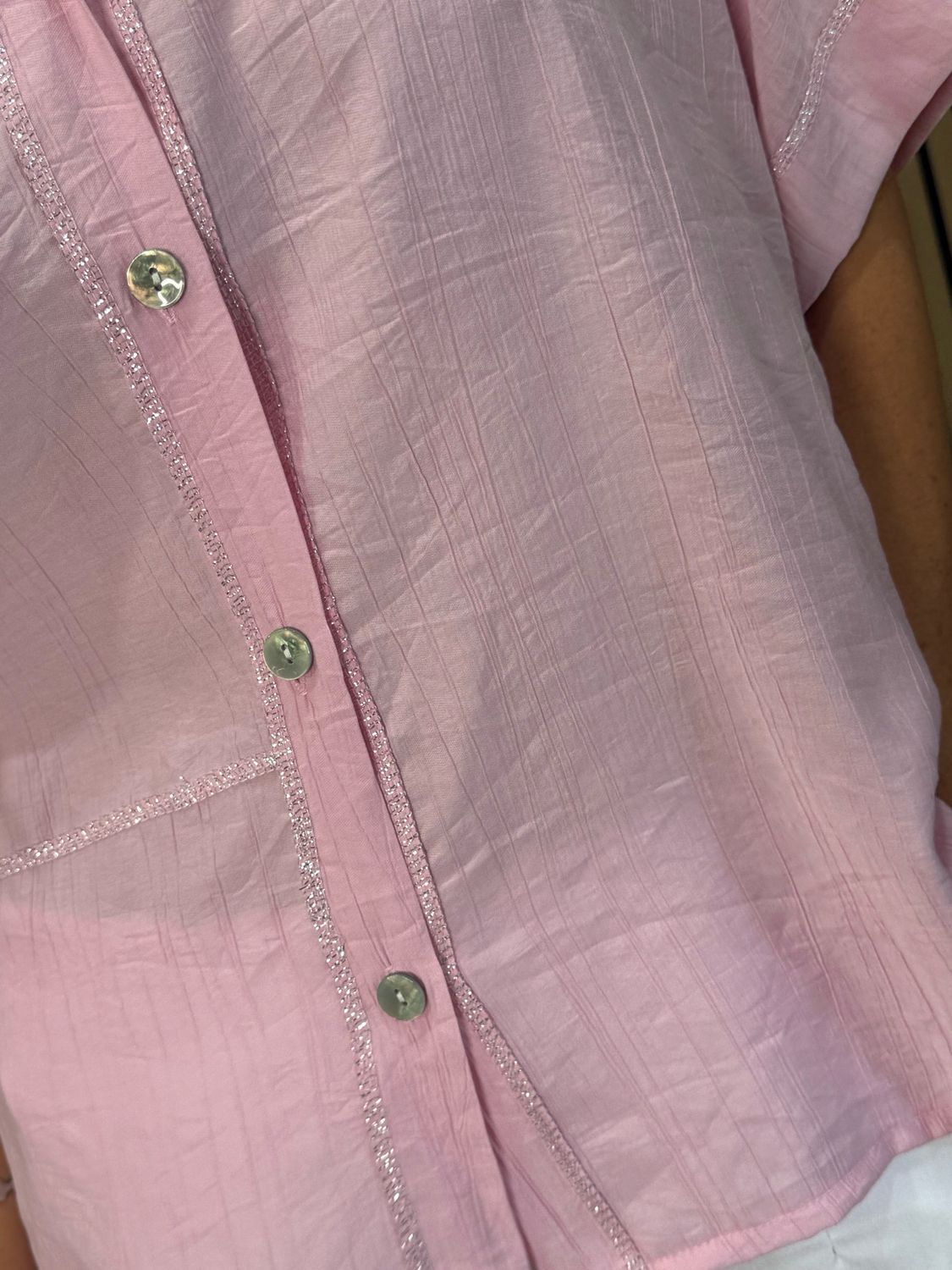 Hooded Lightweight Shirt - Pink