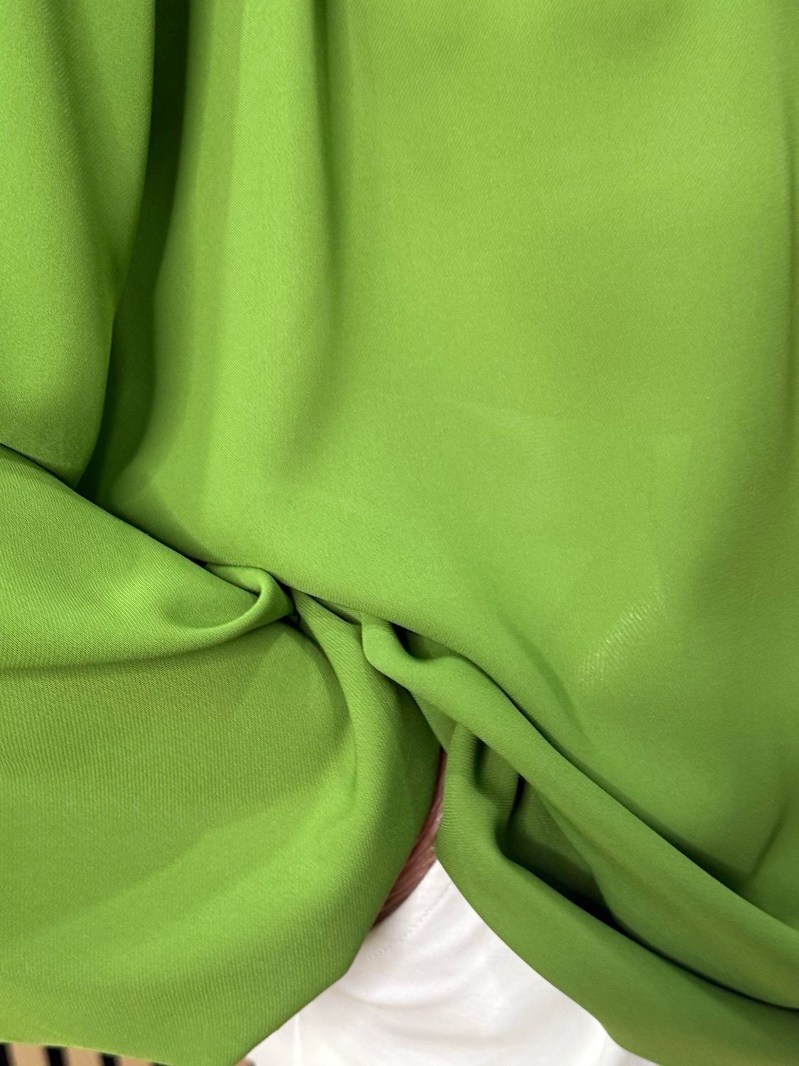 Frill Neck Floaty Top - Green