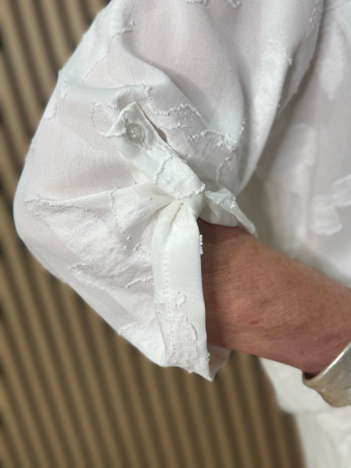 Textured Relaxed Co-Ord Set - White