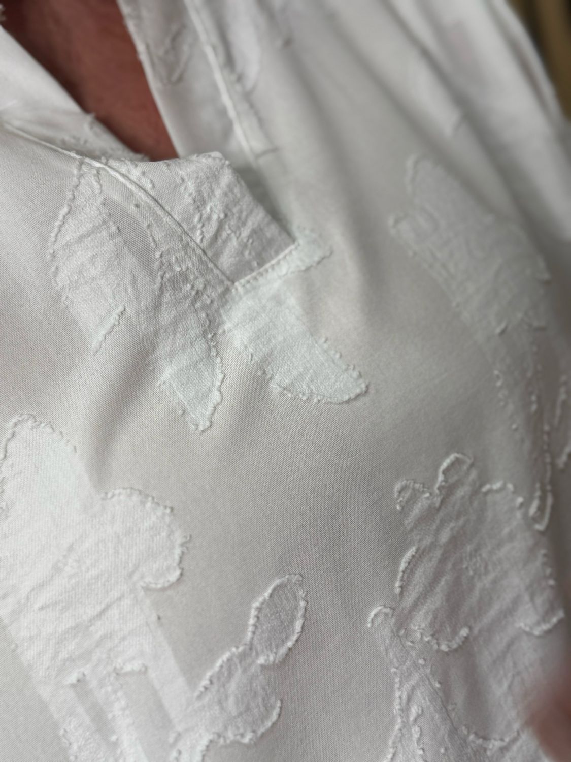 Textured Relaxed Co-Ord Set - White