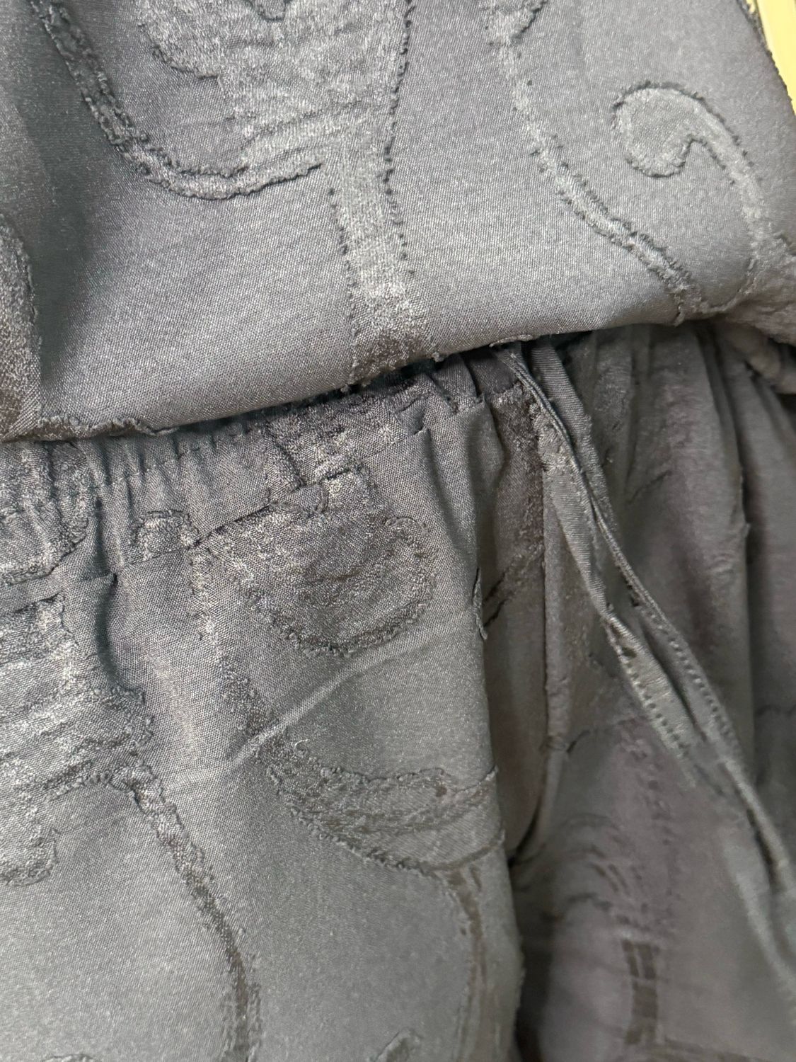 Textured Relaxed Co-Ord Set - Black