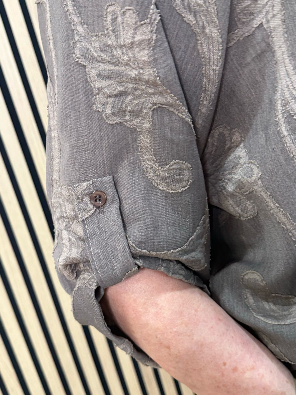 Textured Relaxed Co-Ord Set - Taupe