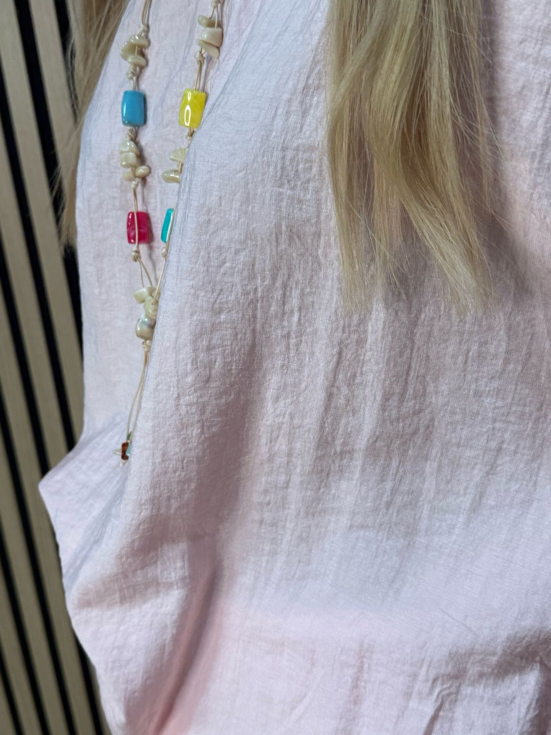 Sienna - Ruched Side Tie Top - Pink