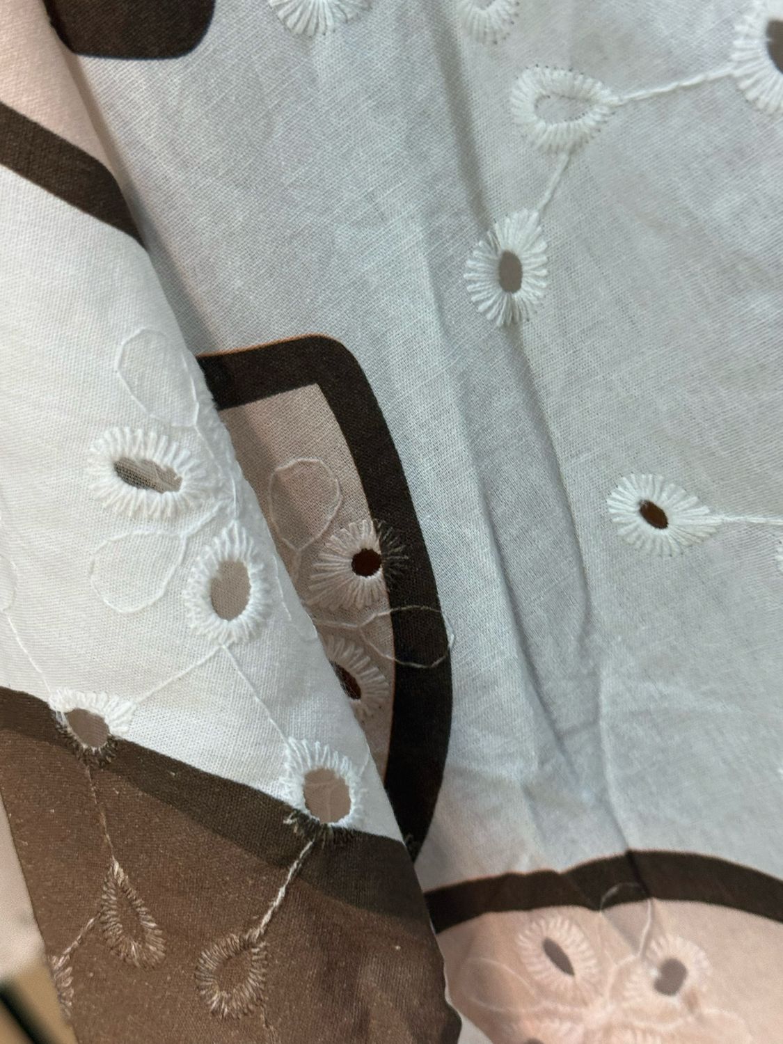 Floral Swing Cami Top - Brown/White