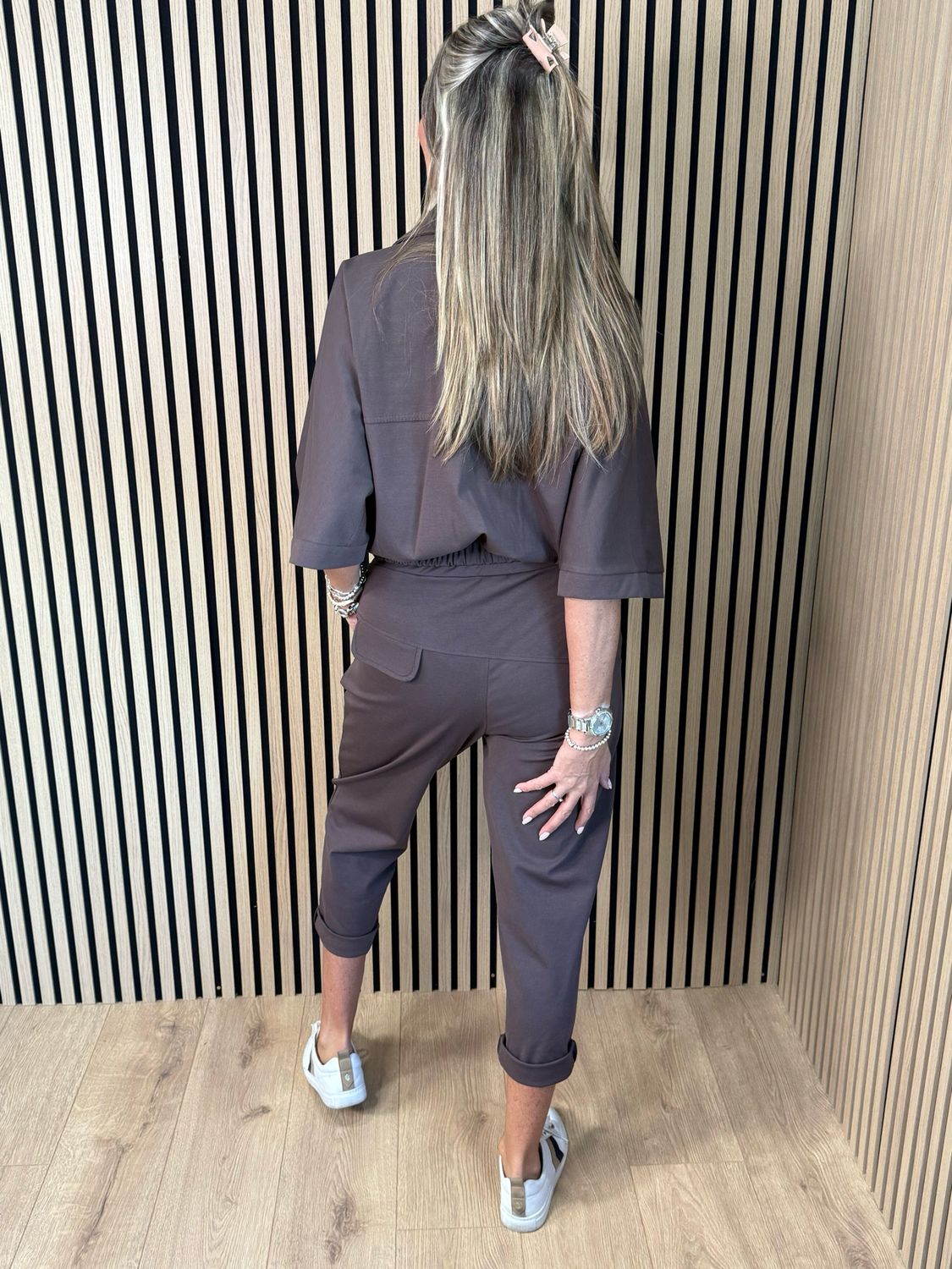 Effortless Utility Co-Ord Set - Chocolate