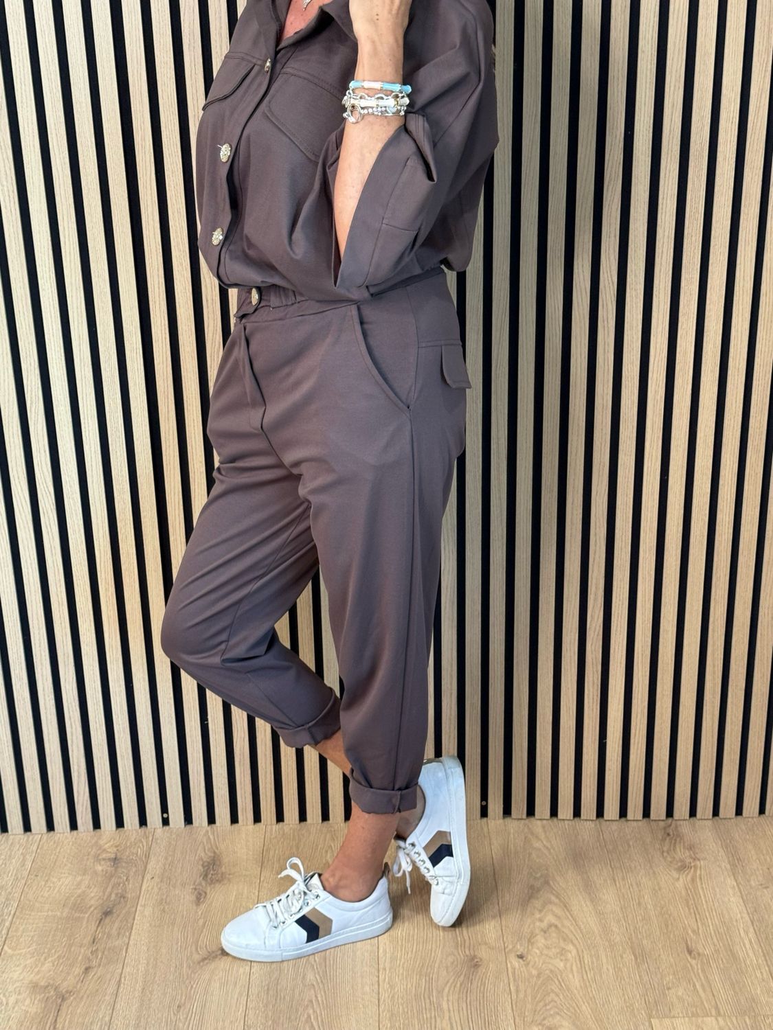 Effortless Utility Co-Ord Set - Chocolate