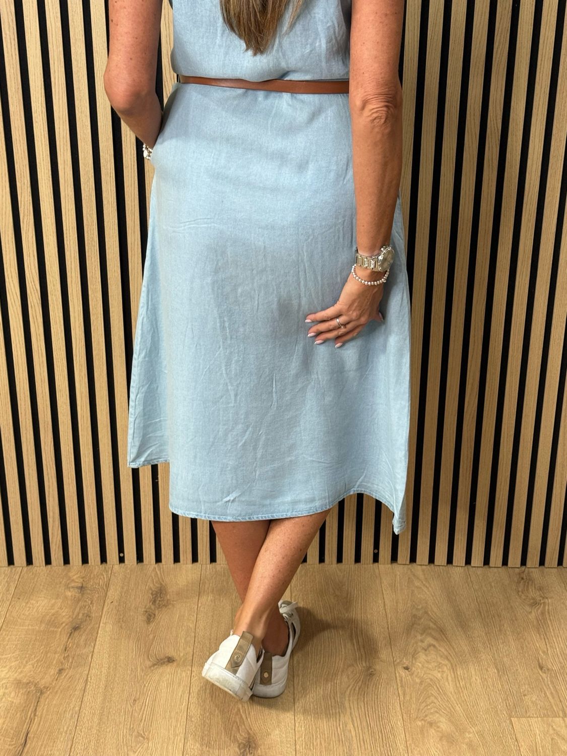 Bree - Denim Shirt Dress - Light Denim