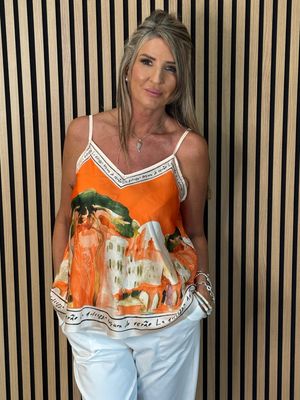 Cote D Azur Cami Top - Orange