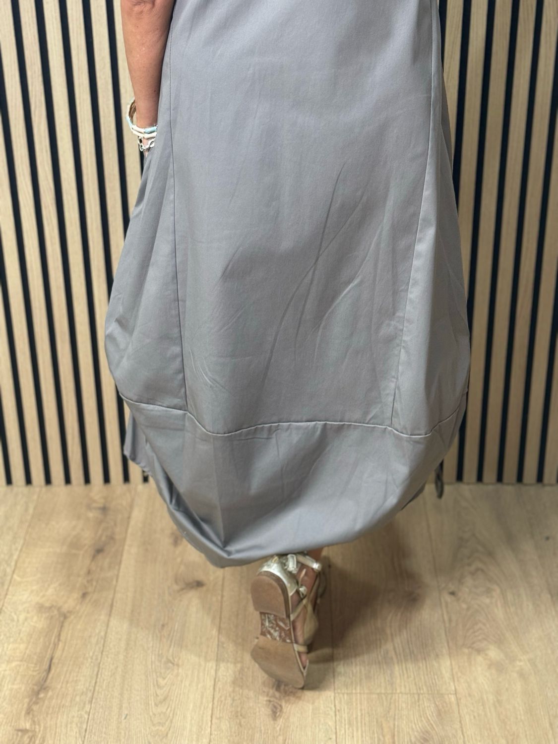 Cara Utility Pinafore Dress - Taupe