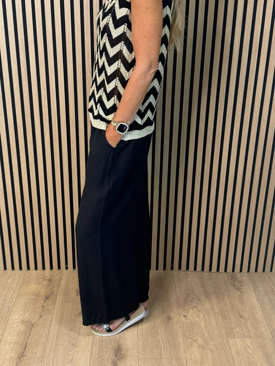 Lightweight Wide Leg Trousers