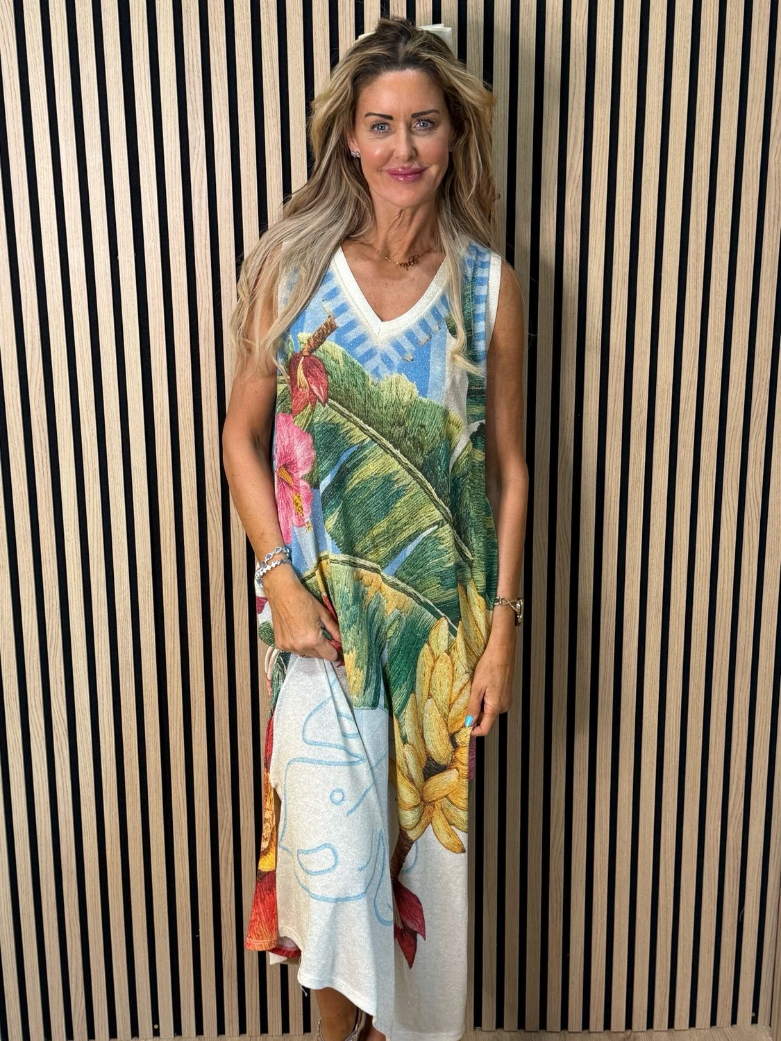 Rio - Tropical Shimmer Maxi Dress - Multi