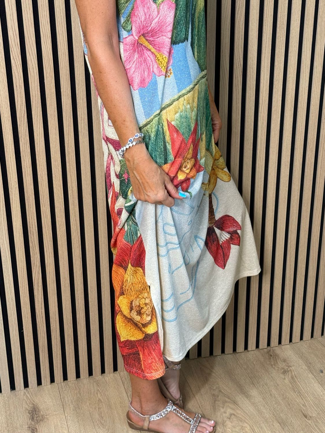 Rio - Tropical Shimmer Maxi Dress - Multi