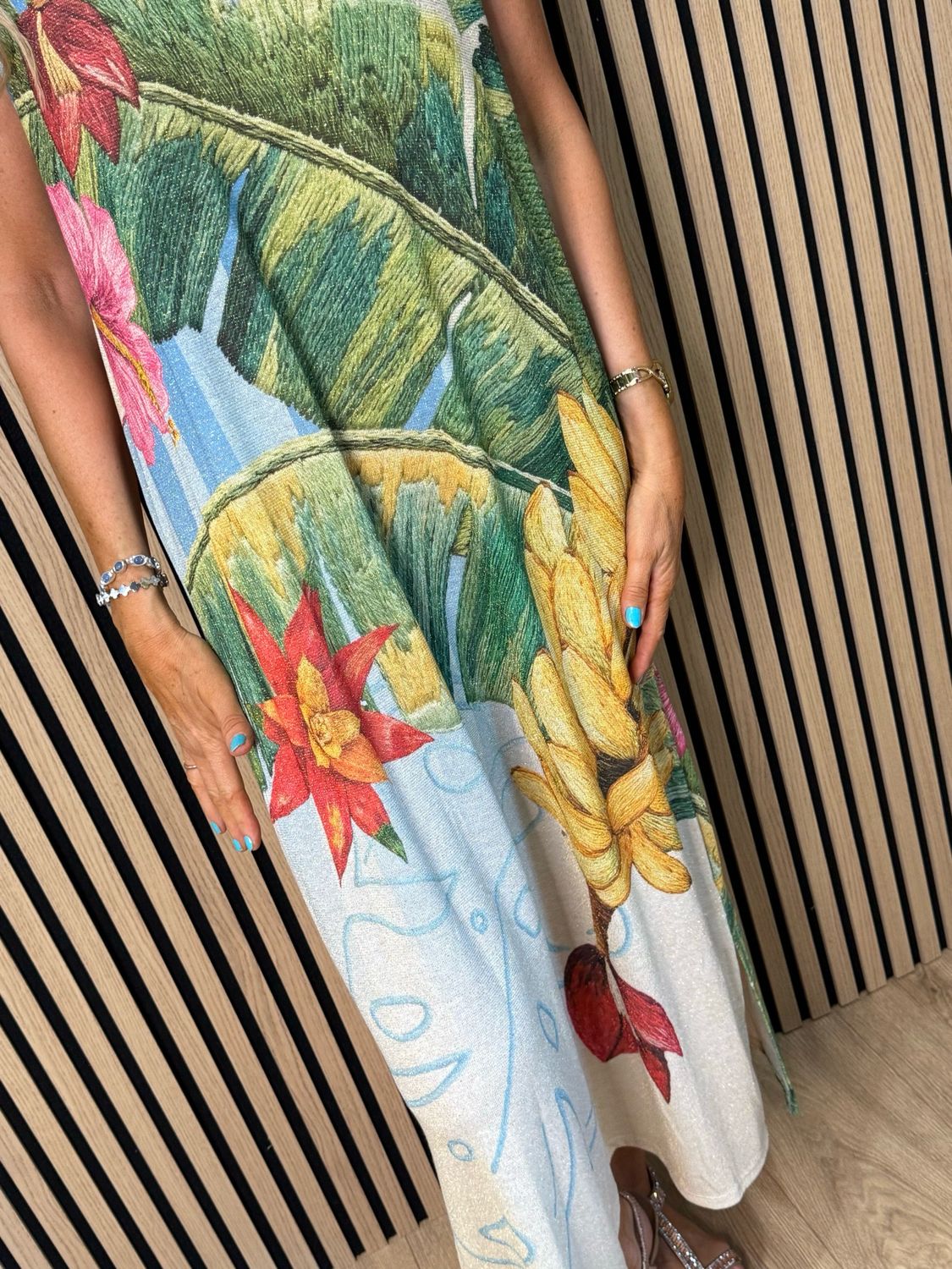 Rio - Tropical Shimmer Maxi Dress - Multi