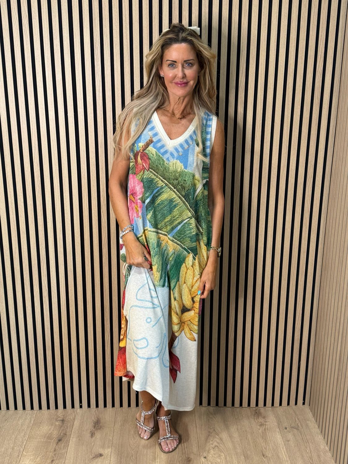 Rio - Tropical Shimmer Maxi Dress - Multi