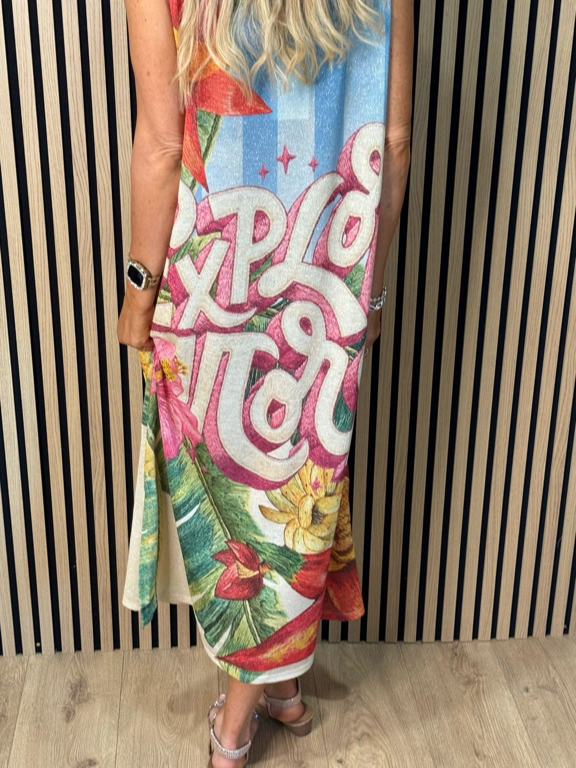 Rio - Tropical Shimmer Maxi Dress - Multi