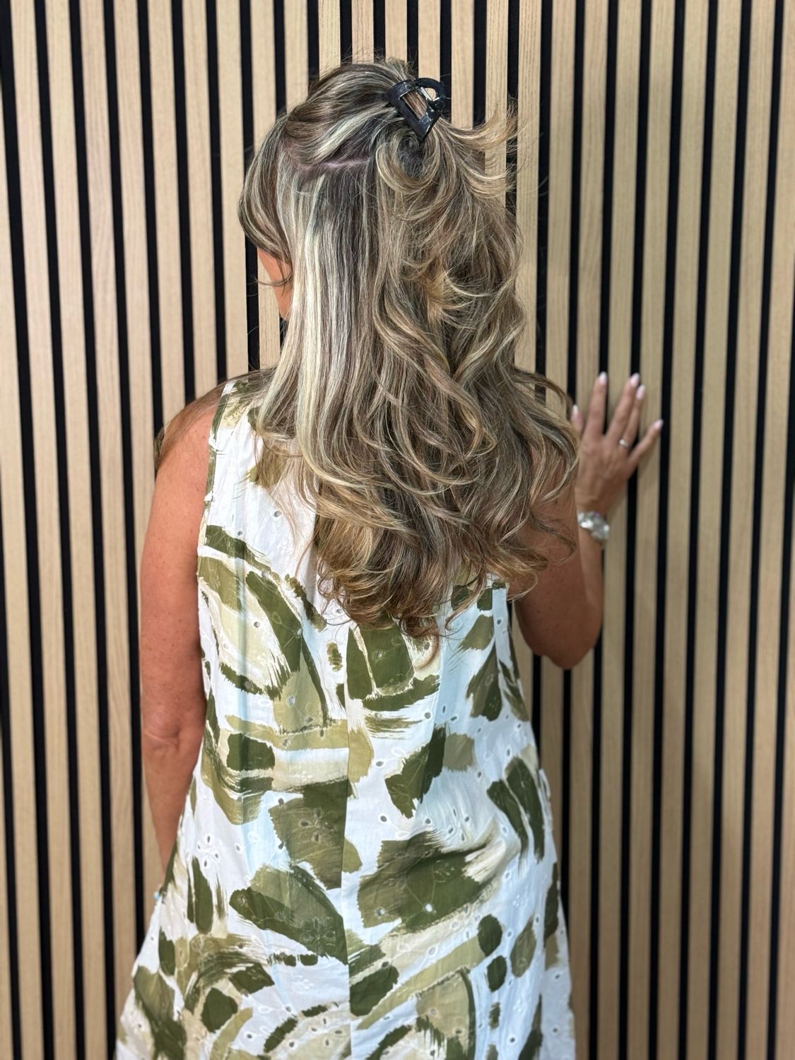 Zara - Floral Detail Dress - Khaki