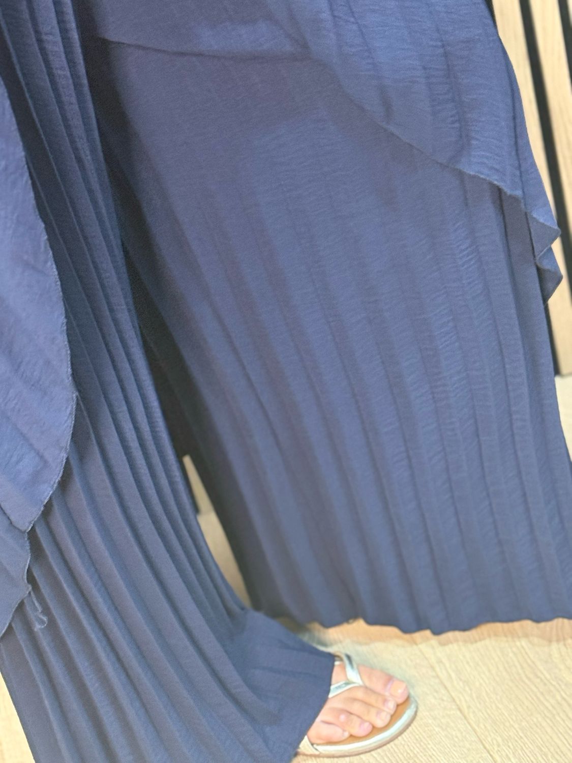 Sophia Pleated Trouser Suit - Navy