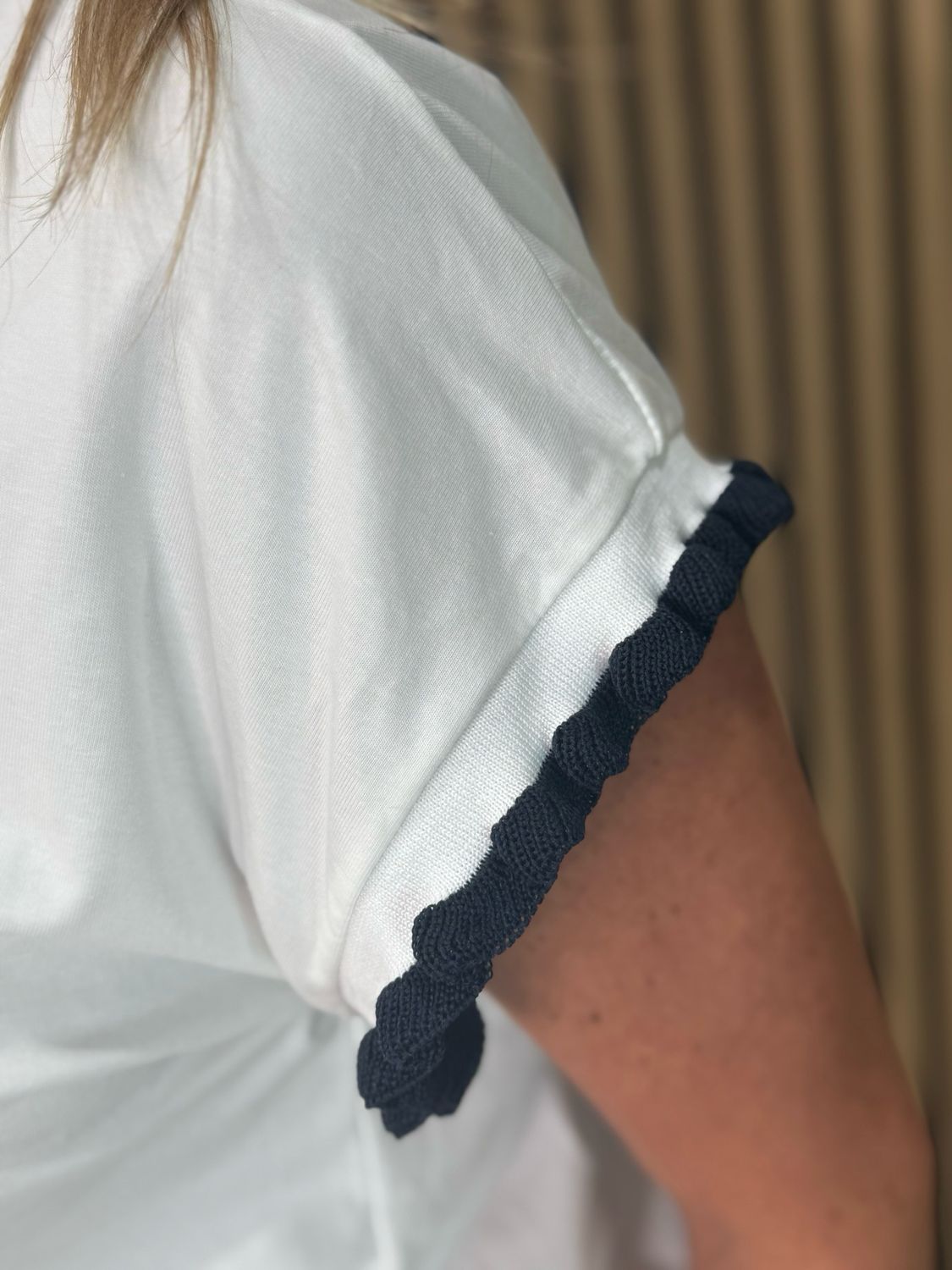 Sausage Dog Print T-Shirt - White/Navy