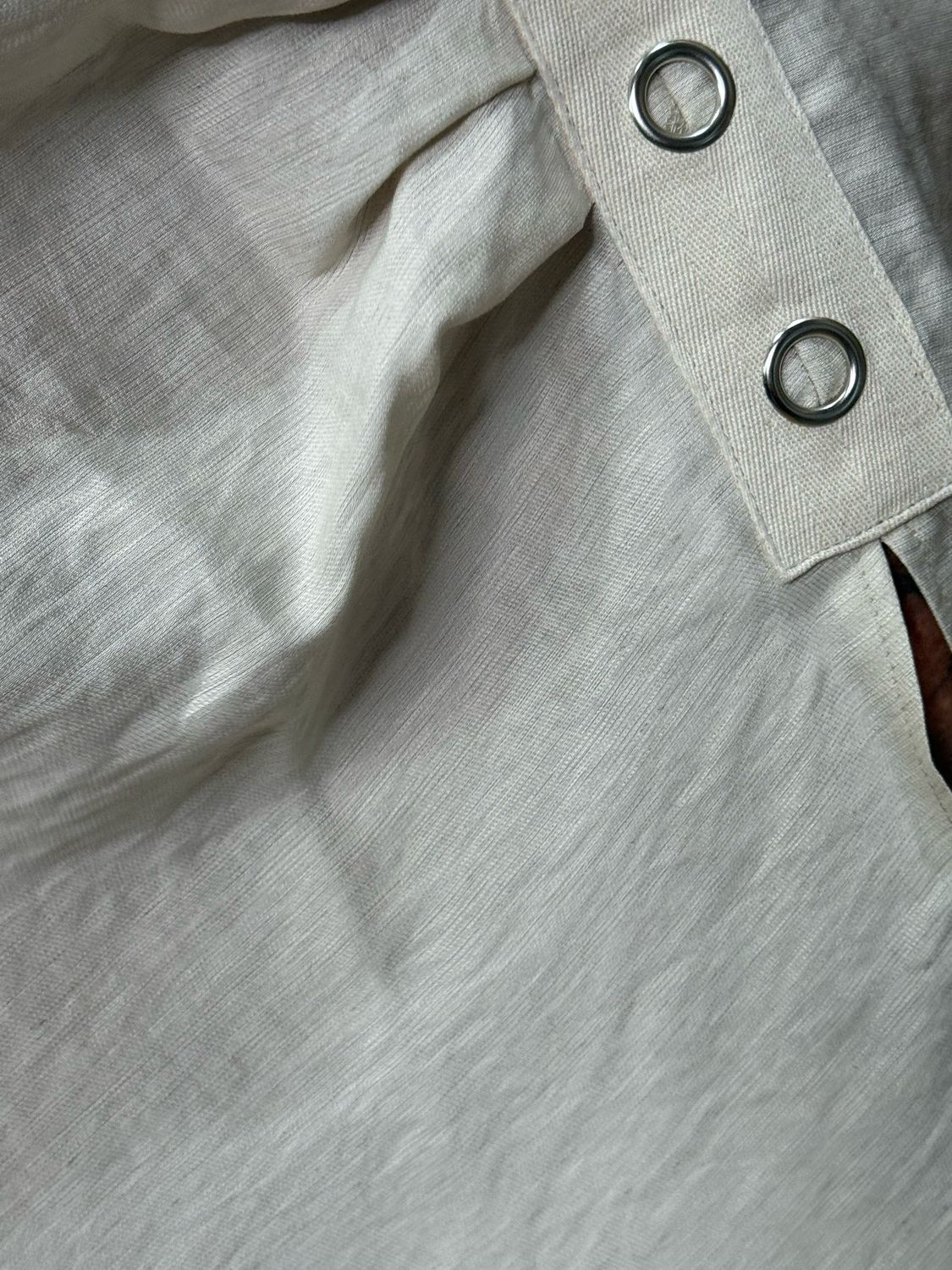 Button Detail Pocket Dress - Cream
