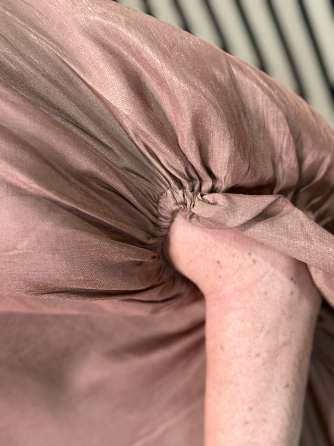 Effortless Oversized Shimmer Dress - Bronze