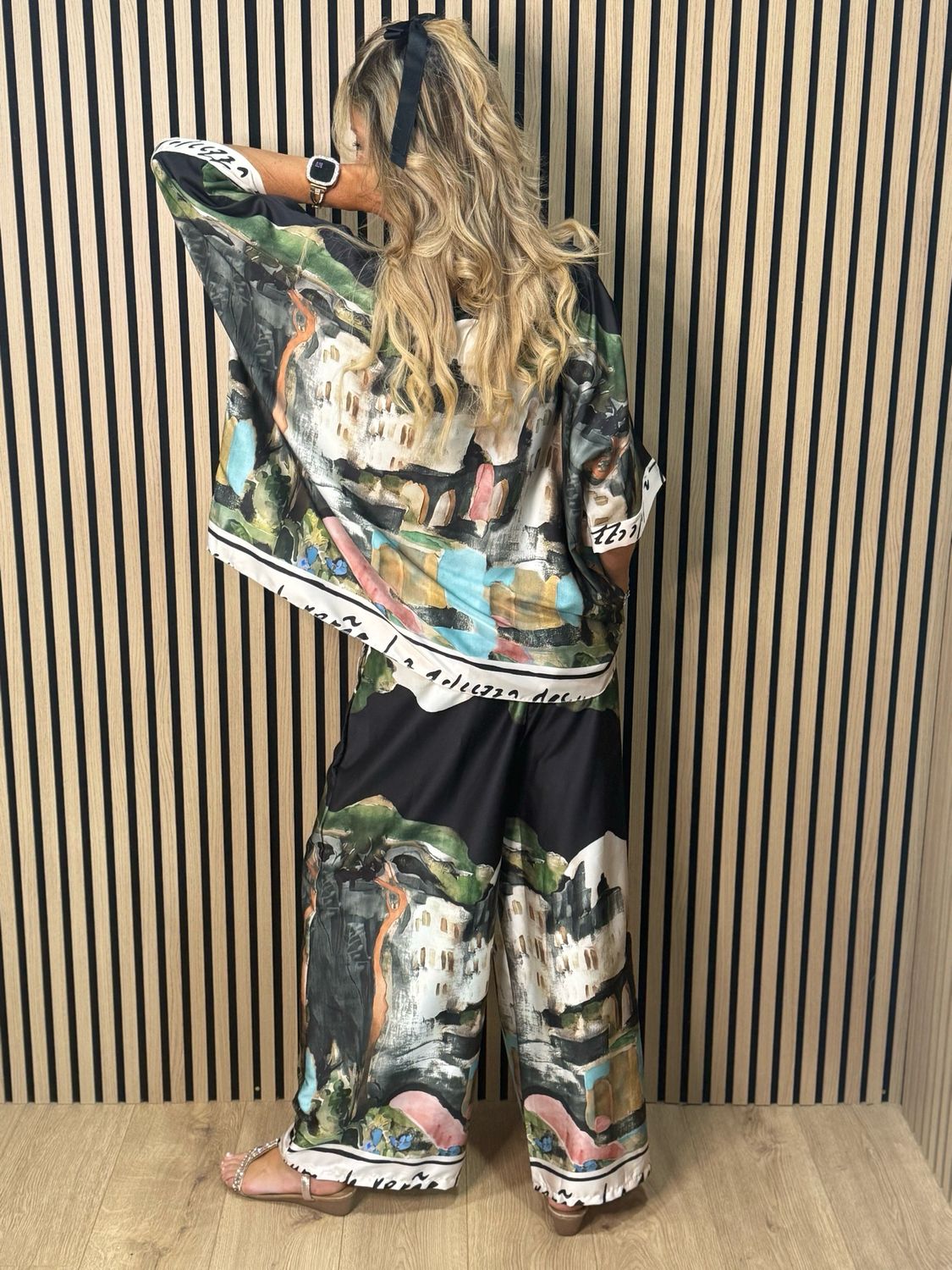 Cote D Azur Trouser Suit - Black