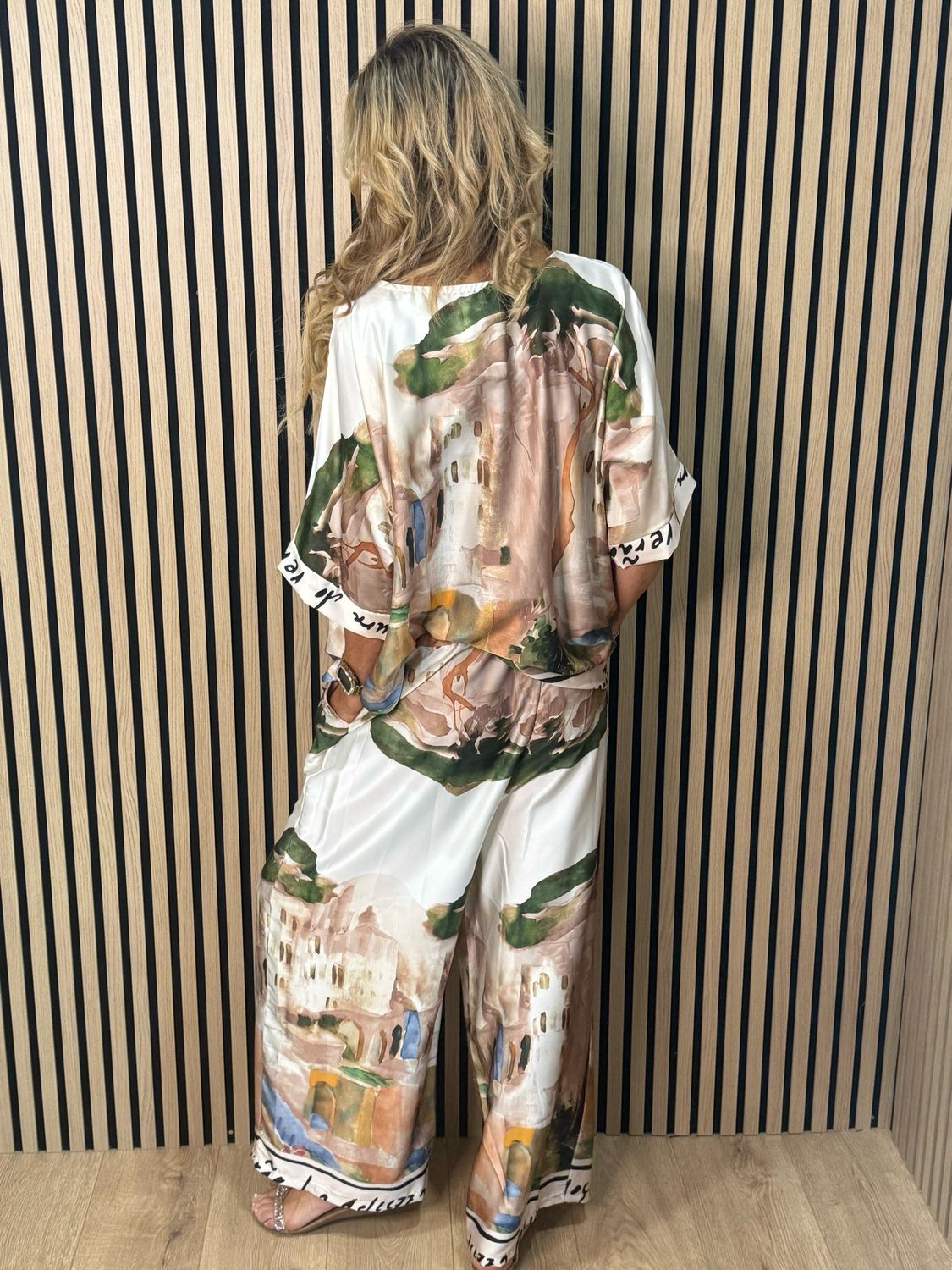 Cote D Azur Trouser Suit - Cream