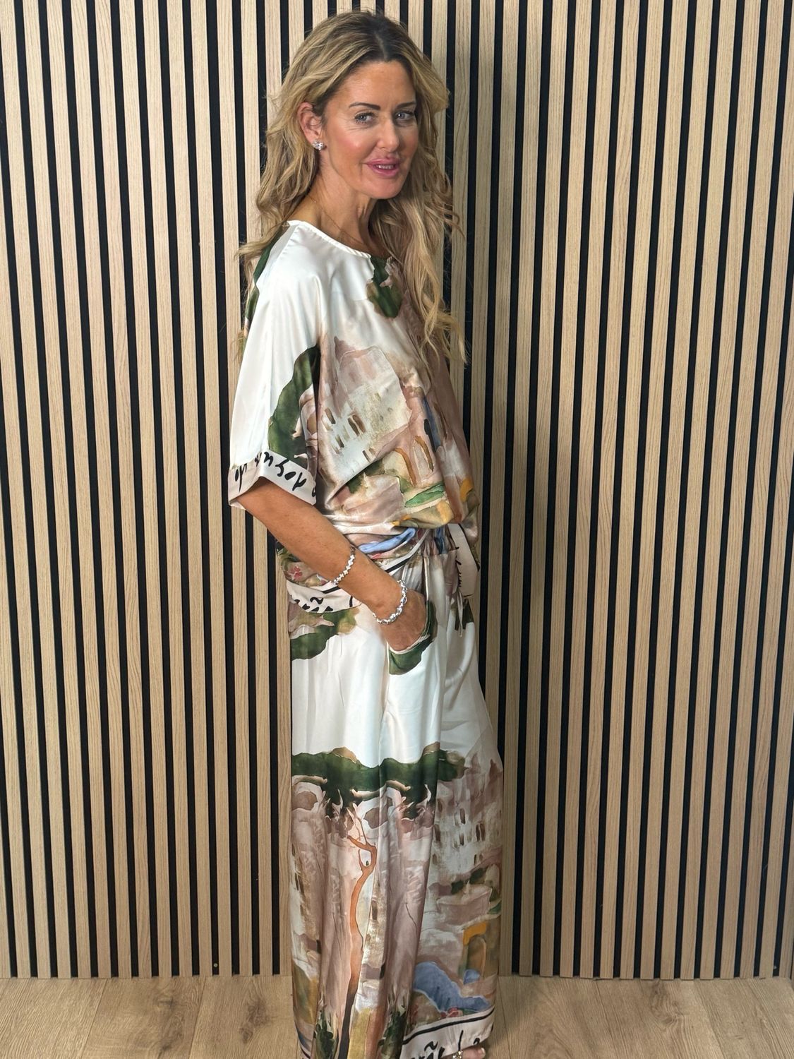 Cote D Azur Trouser Suit - Cream