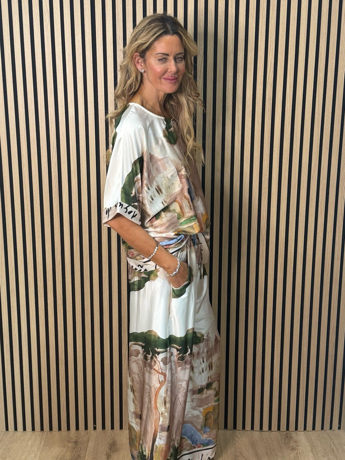 Cote D Azur Trouser Suit - Cream