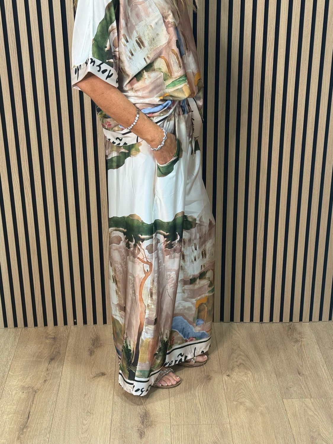 Cote D Azur Trouser Suit - Cream