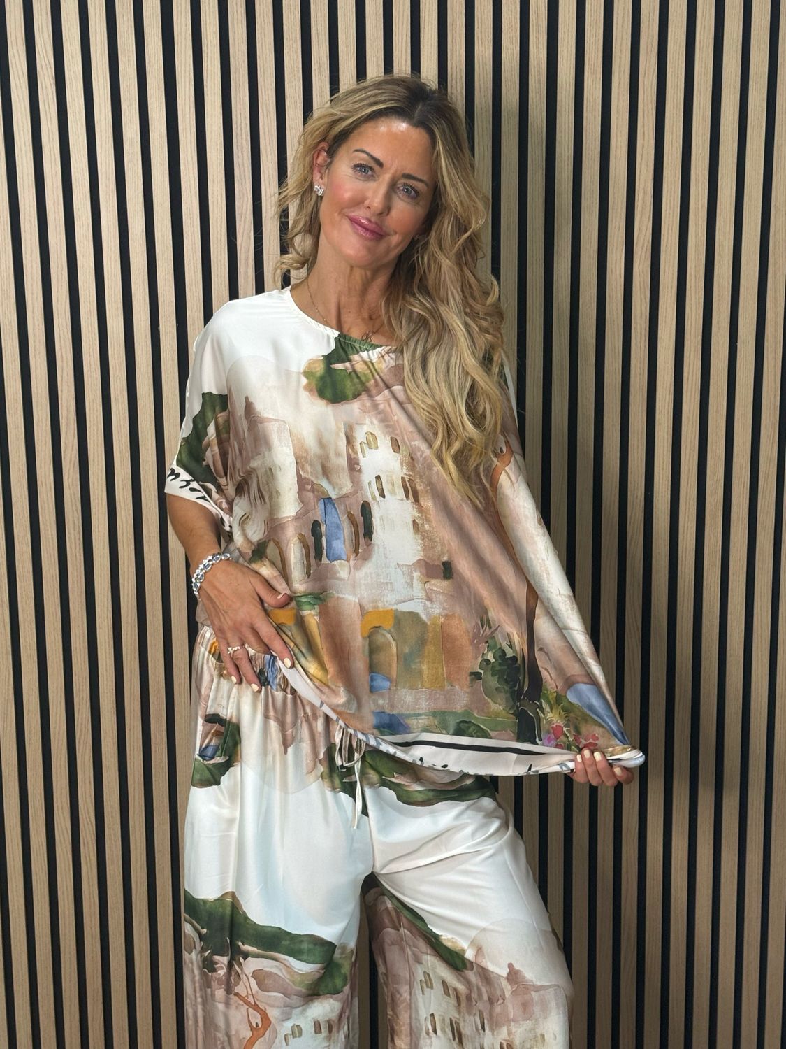 Cote D Azur Trouser Suit - Cream