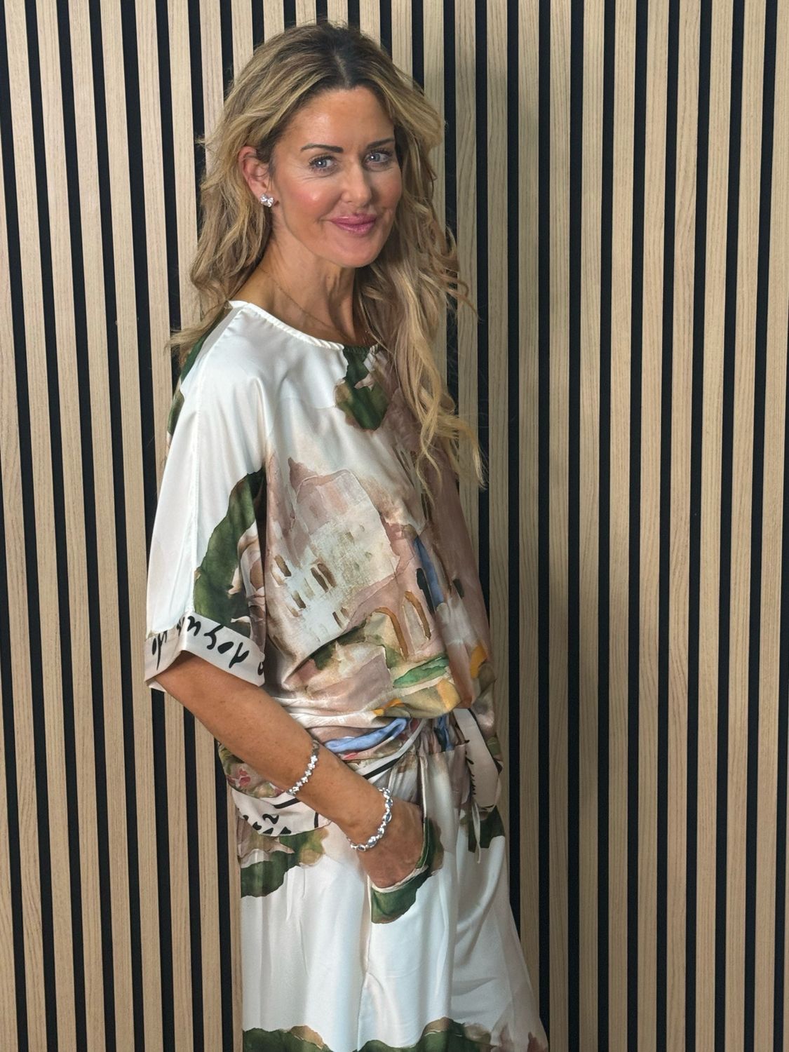 Cote D Azur Trouser Suit - Cream