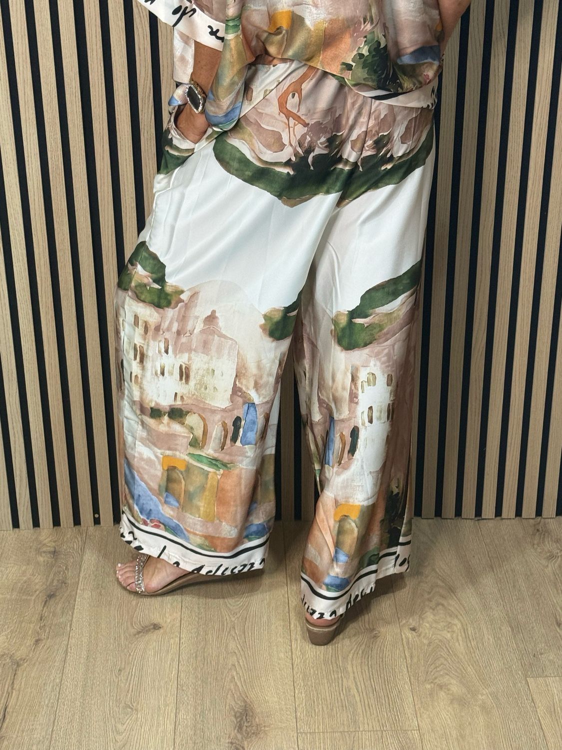 Cote D Azur Trouser Suit - Cream