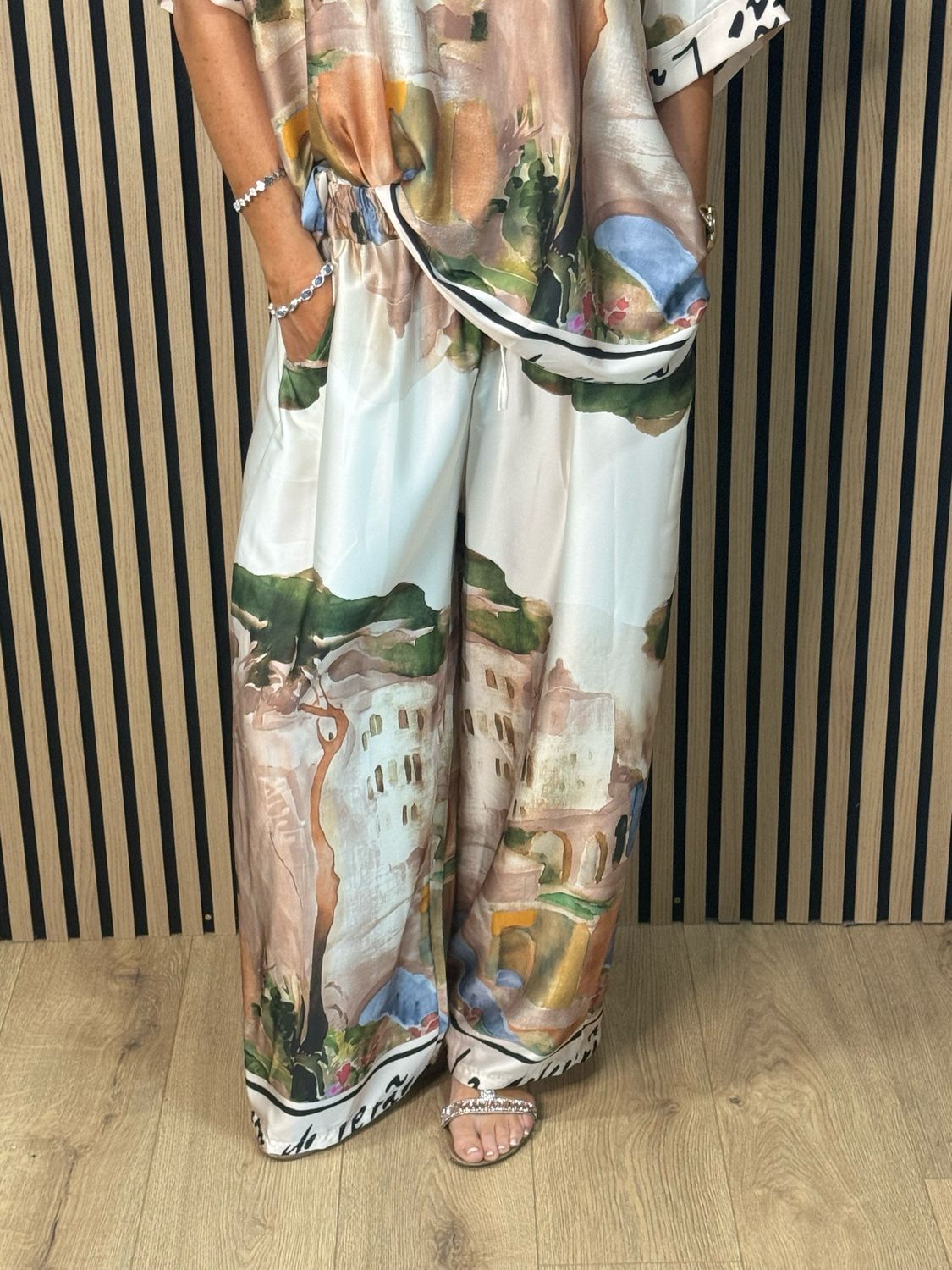 Cote D Azur Trouser Suit - Cream