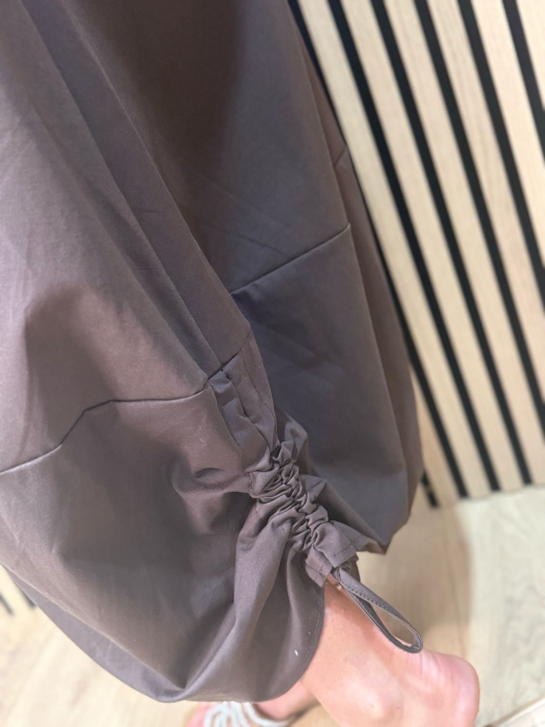 Cara - Utility Pinafore Dress - Chocolate